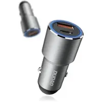 Dudao Chargeur de voiture USB, USB Type C Power Delivery Quick Charge 22,5 W gris (R4PQ)