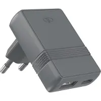 Force Power CS 30W USB A+C PDUltraGaN LShape Plat Recyclé Gris