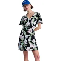 Roxy Fresh Breeze Short Sleeve Short Dress Noir XS Femme