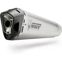 MIVV 1x1 Delta Race St Steel Aprilia Tuono 125/tuono 125 2025-26 Homologated Full Line System Argenté Homologated