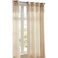 Atmosphera Rideau en macramé « Ritual » – 140 x 260 cm – Salon – Style bohème (140 x 260 cm)