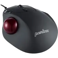 Perixx PERIMICE-517, souris trackball ergonomique, câble USB, noir