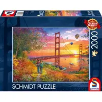 Schmidt Puzzle "Walk to the Golden Gate Bridge" 2000 Teile
