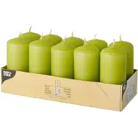 Papstar 10585 Bougie de cire ronde (e) (10 pcs)