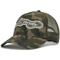 Ed Hardy Casquette Eagle Patch Trucker - Vert, Vert