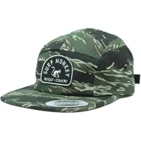 Surf Monkey Casquette de sport vert / noir / blanc