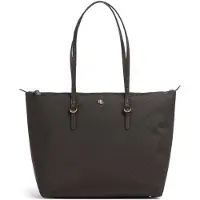 Ralph Lauren pour femme. 431916737054 Sac fourre-tout moyen Keaton en nylon brun foncé (OSFA), Marron, Casuel