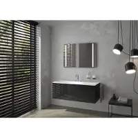 Emco MI 120 Miroirs lumineux LED avec 2 découpes horizontales, hauteur 800mm, 449812004