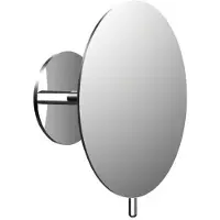 Emco puree miroir adhésif, diamètre 200 mm, avec poignée, grossissement 3x, chrome, 109400134