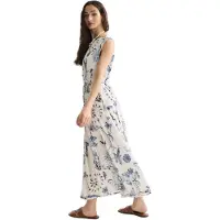 Scotch & Soda Ufu01574t Sleeveless Midi Dress Blanc 40 / Regular Femme