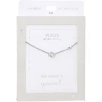 Depesche Collier « Signe du zodiaque Poissons » couleur argent Heart of Gold