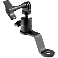 Puluz Motorcycle Mirror Mount Rearview Action Camera Support Argenté