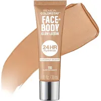 Revlon ColorStay Face & Body Glow Lotion hydratant hydratant 24hr Hydratation illuminante Luminising Shimmer 110 Glow a travers lui