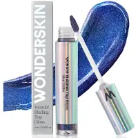 Wonderskin Wonder Blading Top Gloss brillant à lèvres à paillettes teinte Blue Glitter 4 ml