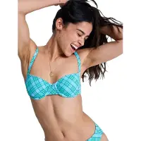 Roxy Essentials Pt Underwire Bralette Bikini Top Bleu XL / D Femme