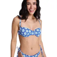 Roxy Essentials Pt Underwire Bralette Bikini Top Bleu XS / D Femme