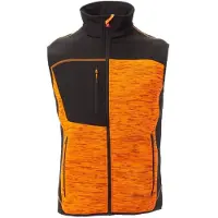 Payper Hommes, Gilet, Tour Gilet, Orange, Noir, (XXL)