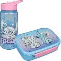 Scooli Set boîte à déjeuner et gourde - Lilo & Stitch, Lunch box, Multicolore