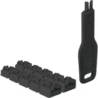 Lindy Rj45 & Key Blocker 10 Units Argenté