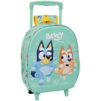 Safta Sac à dos à roulettes Bluey 8,91 l Vert Enfants Vert Taille unique