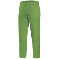 VELILLA Pantalon personnel médical Vert Citron XXL