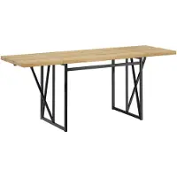 SoBuy Table murale Extensible Blanc Pieds noirs Design Industriel FWT113-N
