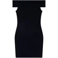 Armani Exchange pour femme. XW001742AF21295UC001 Robe noire moulante (M), Casuel, Classique, Polyamide, Sans manches / bretelles