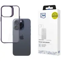 3mk Protection Satin Armor Case+ iPhone 15 Pro fioletowy/purple (Apple iPhone 15 Pro), Coque pour téléphone portable, Violet, Transparent