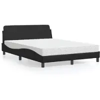 vidaXL Lit avec matelas "Dover" noir 120x200 cm simili-cuir