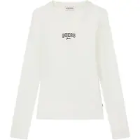 GUESS Jeans Embro Slim Fit Long Sleeve T-shirt Beige XS Femme