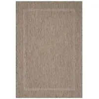 Carpetsale24 Tapis Intérieur Extérieur Tissage Plat Aspect Sisal avec Bordure Imperméable pour Cuisine Terrasse Salon, Taille: 280x370 cm