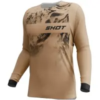 Shot Race Gear Station Charge Long Sleeve Jersey Marron S
