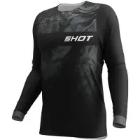 Shot Race Gear Station Charge Long Sleeve Jersey Noir S