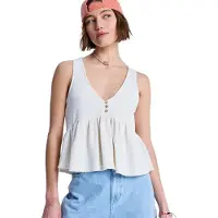 Roxy New Serenity Sleeveless Top Blanc S Femme