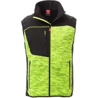 Payper Hommes, Gilet, Tour Gilet, Noir, Jaune, (XXL)
