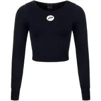 Pure Femmes, T-shirt de sport, T-shirt sport à manches longues pour femme (M), Noir, M