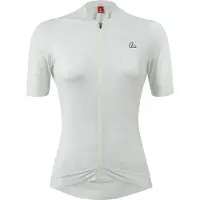 Löffler Loeffler maillot cycliste à manches courtes W Bike Jersey FZ Skys Escape Creme - Blanc