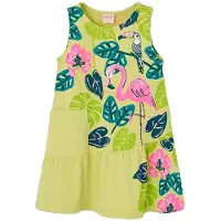 Boboli 413121 Sleeveless Dress Jaune 14 Years Fille