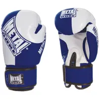 Metal Boxe Gants Compétition Amateur Anglaise Bleu