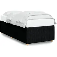 vidaXL Cadre de lit noir tissu