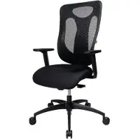 Topstar Siège de bureau ergonomique Net Pro 110 Noir (45 - 55 cm)