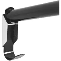 vidaXL Porte-selle Pliable Fixation murale Noir Fer