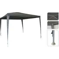 Huismerk Tente De Fête Basics 3x3m Abri Polyvalent Gris Foncé Pour événements - Basics