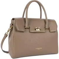LANCASTER PARIS Sacs à main 'Lancaster Sac à main A rabat avec fermoir M Milano Cosmos Sable Foncé' beige
