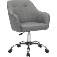 Famanu Chaise de bureau SONGMICS, Chaise de bureau confortable, Chaise d'ordinateur réglable en hauteur, Charge maximale 120 kg, Structure en acier, Similicuir, Respirant, Home Office,