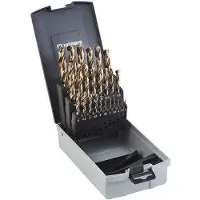 Thürmer Tools THÜRMER & CO. Metalbor HSS CoboltBorsaet 1,0-13,0mm med 0,5mm spring levers i stålkasse