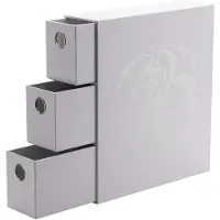 Arcane Tinmen Carte forteresse Dravers Blanc – Boîte à tiroirs pour cartes à collectionner