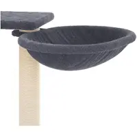 vidaXL Arbre à chat avec colonnes griffoirs Gris foncé 82 cm