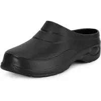 Ladeheid Femmes et Hommes Sabots légers Eva Sabots de jardin Chaussures de jardin KL037(Noir, 41)