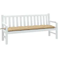 vidaXL Coussin pour banc de jardin Melange Beige 180x50x7 cm Tissu